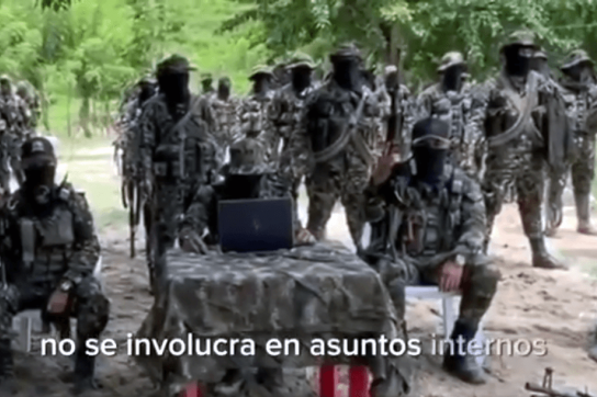 Mit einem Video wendeten sich die Paramilitärs aus Kolumbien an die Öffentlichkeit