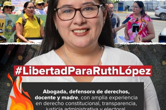 Die Menschenrechtsorganisation Cristosal fordert die Freilassung von Ruth López