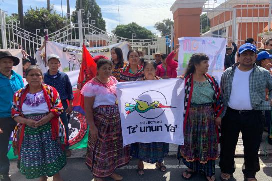 Auch in Guatemala schlossen sich Umweltaktivist:innen der Karawane an. Sie führt durch neun Länder und endet zur COP30 in Brasilien