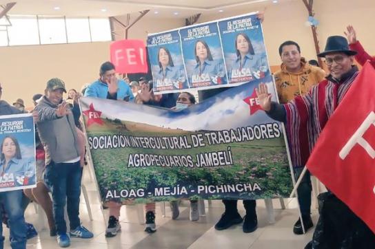 Die Indigenenorganisation Fei steht zur linken Kandidatin Luisa González
