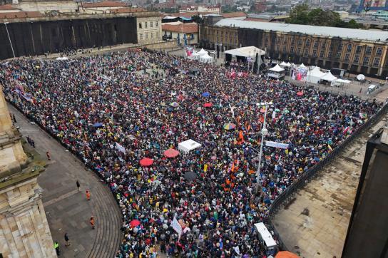 Protest für die Sozialreformen am 18. März
