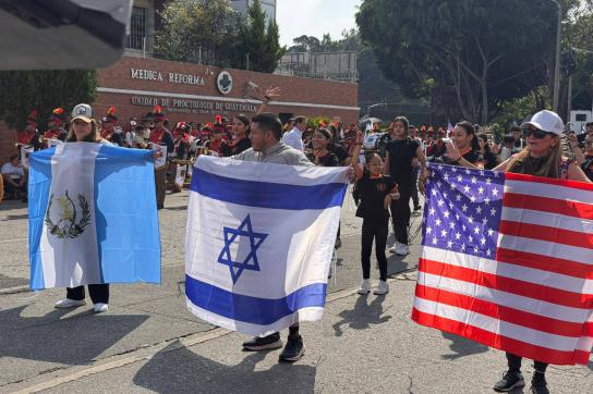 Demonstration am vergangenen Samstag in Guatemala-Stadt zum Gründungstag Israels