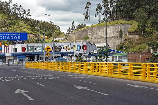 Der Grenzübergang bei Rumichaca soll wieder für den Warenverkehr geöffnet werden