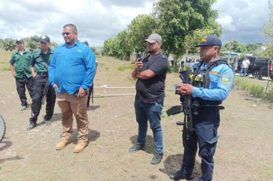 Vor der Räumung der Gemeinde in Honduras